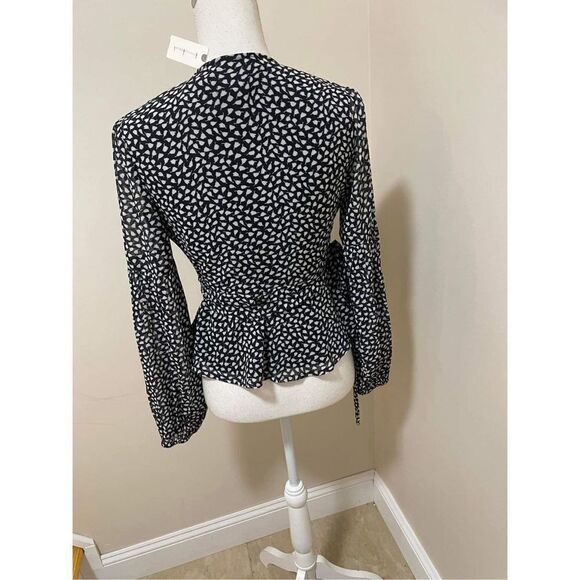 Anthropologie x Porridge Puff-Sleeved Wrap Blouse Size XS NWT - Picture 5 of 7